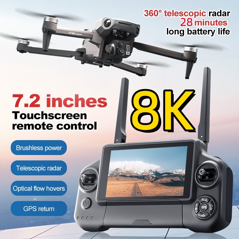 8K 3 Axis Gimbal Brushless 7.2 - Drone Camera With Gimbal recension och pris