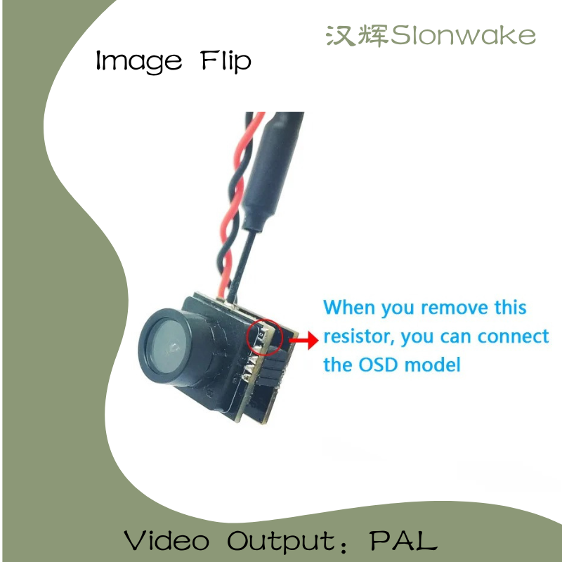 Slonwake 5.8G 48CH 25mW FPV VT - Drone Camera Wide Angle recension och pris