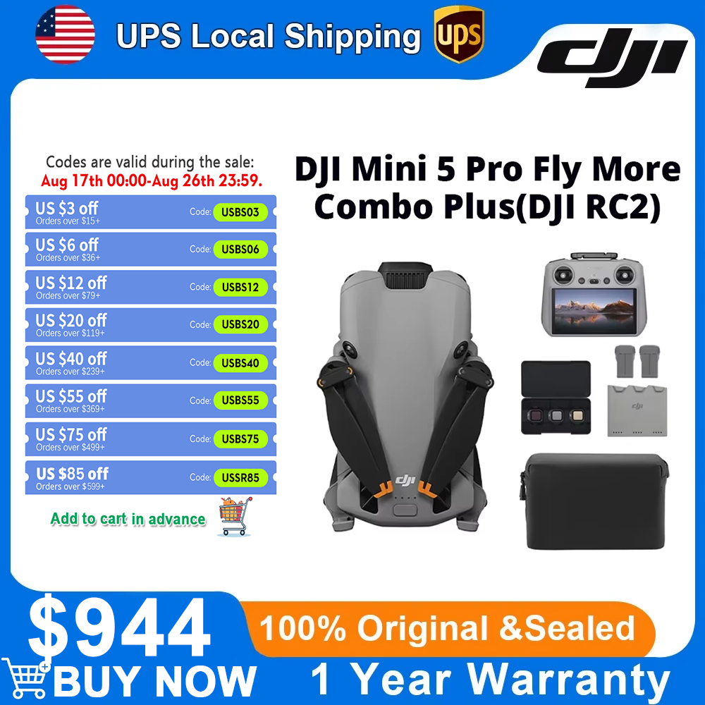 DJI Mini 5 Pro Fly More Combo  - Drone Camera Vlog recension och pris
