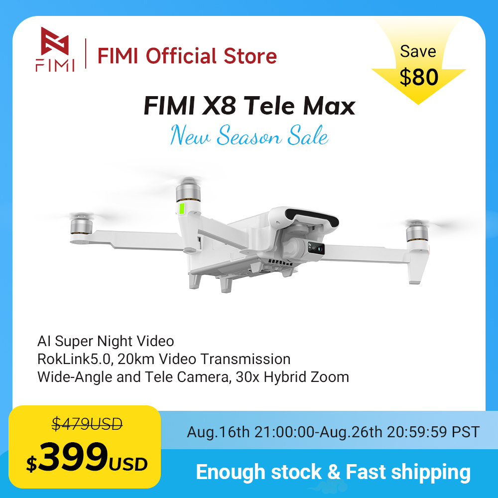 FIMI X8 Tele Max New Drone Wid - Drone Camera Wide Angle recension och pris