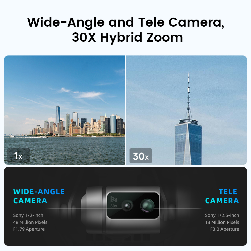 FIMI X8 Tele Max New Drone Wid - Drone Camera Wide Angle recension och pris