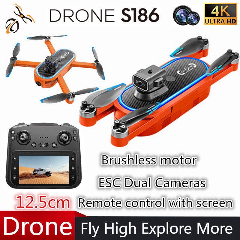 2025 S186 Drone Professional 4 - Drone Camera Hd recension och pris