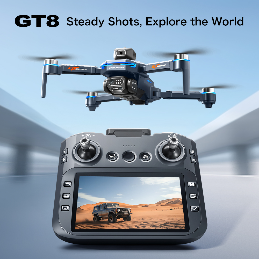 GT8 Max Foldable Drone 8K HD P - Drone Camera Night Vision recension och pris