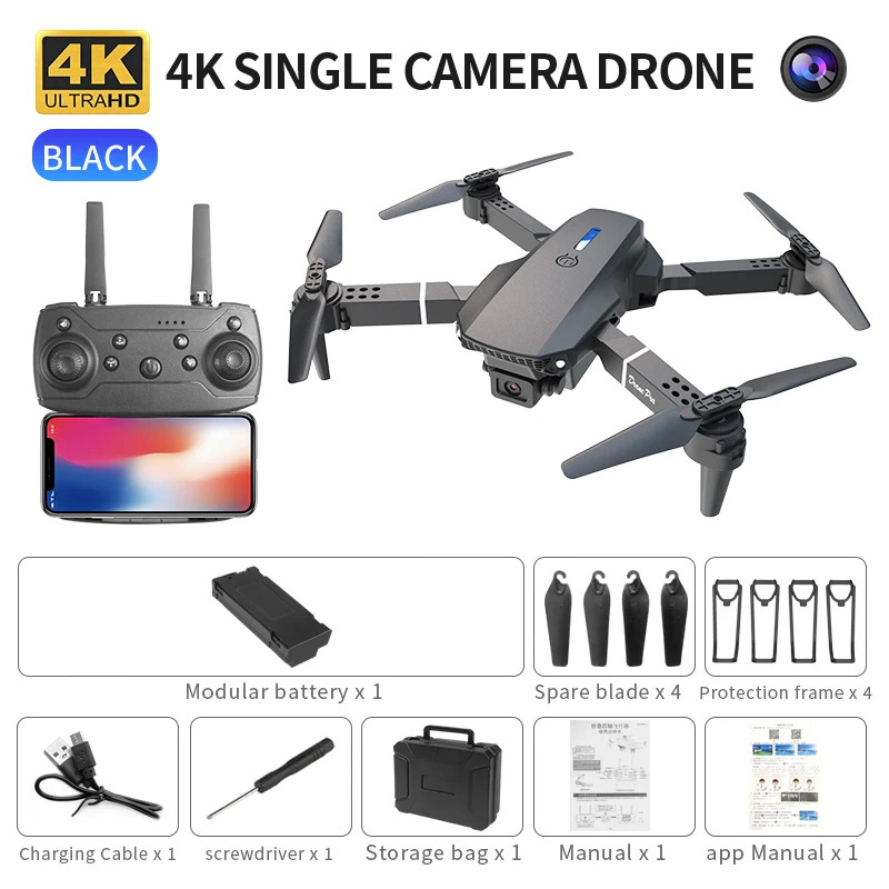 E88 ProIntelligent Folding Dro - Drone Camera Mount recension och pris