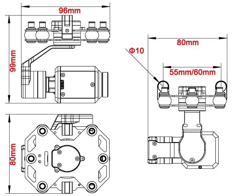 Tarot TL3T20 3-axis Gimbal 640 - Drone Camera Thermal recension och pris